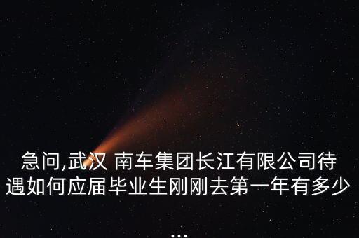 急問,武漢 南車集團長江有限公司待遇如何應屆畢業(yè)生剛剛去第一年有多少...