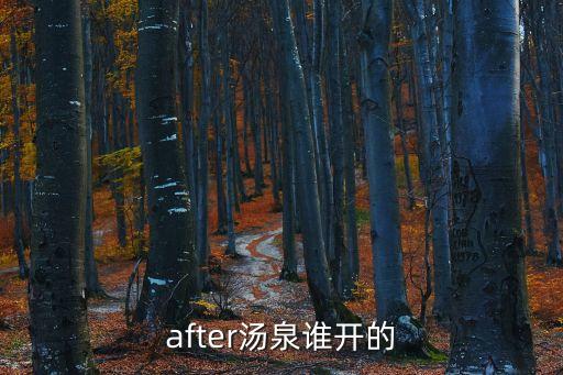 after湯泉誰開的