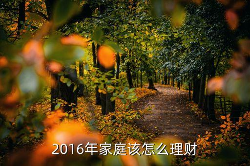 2016年家庭該怎么理財(cái)