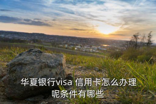  華夏銀行visa 信用卡怎么辦理呢條件有哪些