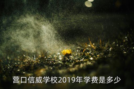 營口信威學校2019年學費是多少