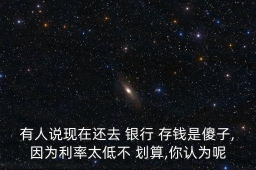 有人說(shuō)現(xiàn)在還去 銀行 存錢是傻子,因?yàn)槔侍筒?劃算,你認(rèn)為呢