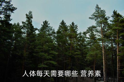 人體每天需要哪些 營(yíng)養(yǎng)素