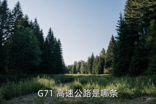 G71 高速公路是哪條