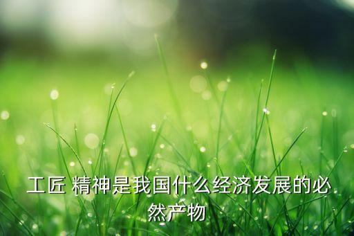  工匠 精神是我國什么經(jīng)濟發(fā)展的必然產(chǎn)物