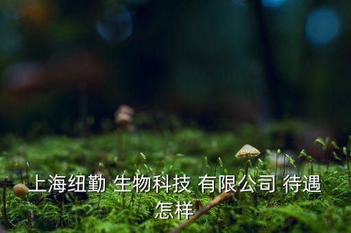 上海紐勤 生物科技 有限公司 待遇怎樣