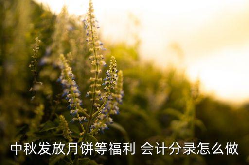 中秋發(fā)放月餅等福利 會(huì)計(jì)分錄怎么做