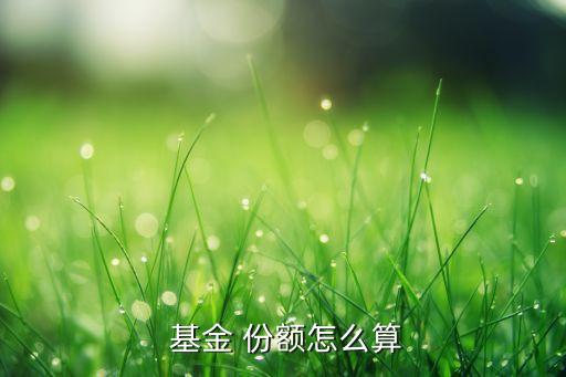 什么是基金份額,基金的份額和金額有什么區(qū)別