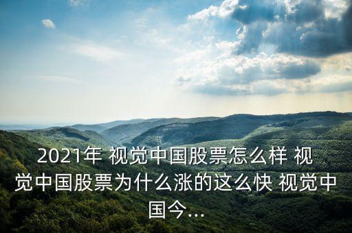 2021年 視覺中國(guó)股票怎么樣 視覺中國(guó)股票為什么漲的這么快 視覺中國(guó)今...