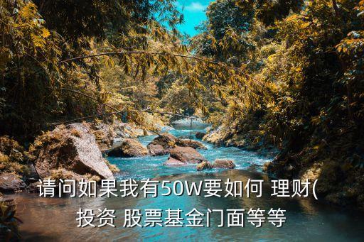 請問如果我有50W要如何 理財( 投資 股票基金門面等等