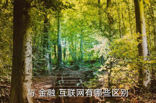 與 金融 互聯(lián)網(wǎng)有哪些區(qū)別