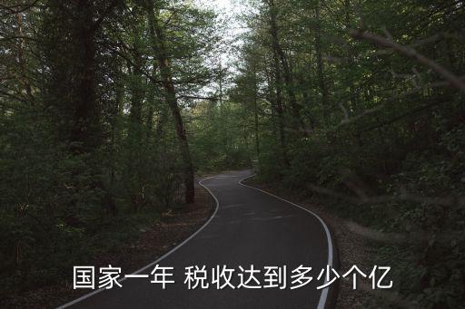 國(guó)家一年 稅收達(dá)到多少個(gè)億