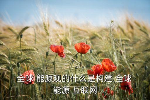  全球 能源觀的什么是構建 全球 能源 互聯(lián)網(wǎng)