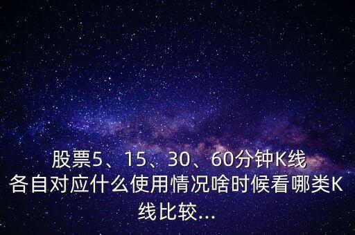  股票5、15、30、60分鐘K線各自對應什么使用情況啥時候看哪類K線比較...