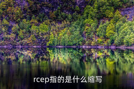  rcep指的是什么縮寫