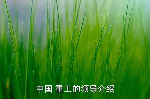 中國 重工的領(lǐng)導(dǎo)介紹