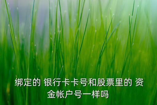 銀行卡綁定資金賬戶,一個資金賬戶只能綁定一張銀行卡嗎