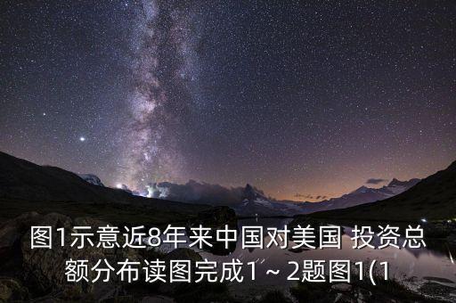 圖1示意近8年來中國(guó)對(duì)美國(guó) 投資總額分布讀圖完成1～2題圖1(1