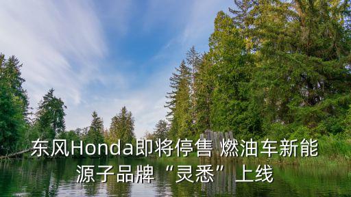 東風Honda即將停售 燃油車新能源子品牌“靈悉”上線