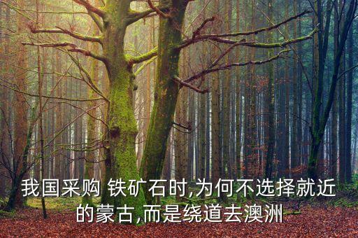 我國(guó)采購(gòu) 鐵礦石時(shí),為何不選擇就近的蒙古,而是繞道去澳洲