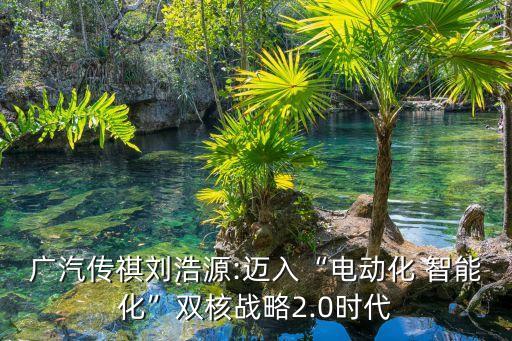 廣汽傳祺劉浩源:邁入“電動化 智能化”雙核戰(zhàn)略2.0時代