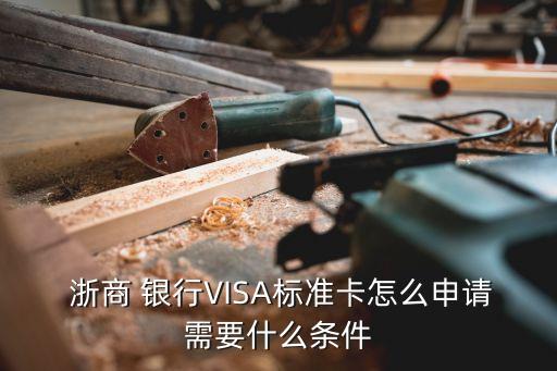  浙商 銀行VISA標(biāo)準(zhǔn)卡怎么申請需要什么條件