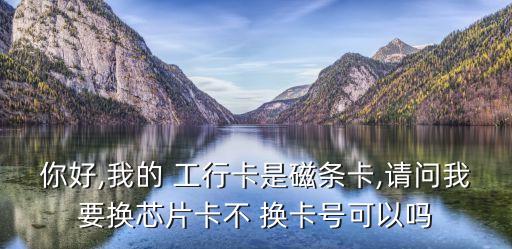 你好,我的 工行卡是磁條卡,請(qǐng)問我要換芯片卡不 換卡號(hào)可以嗎