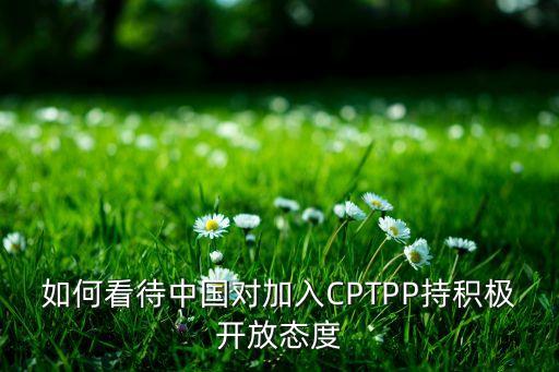 如何看待中國對加入CPTPP持積極開放態(tài)度