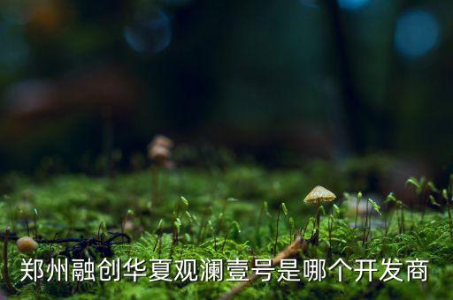 鄭州融創(chuàng)華夏觀瀾壹號(hào)是哪個(gè)開發(fā)商