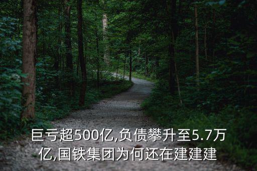 巨虧超500億,負(fù)債攀升至5.7萬(wàn)億,國(guó)鐵集團(tuán)為何還在建建建