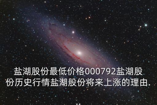 鹽湖股份最低價格000792鹽湖股份歷史行情鹽湖股份將來上漲的理由...