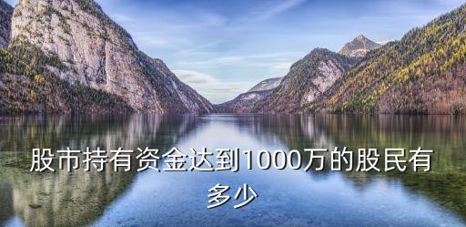 股市持有資金達(dá)到1000萬(wàn)的股民有多少