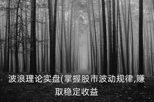 波浪理論實(shí)盤(掌握股市波動規(guī)律,賺取穩(wěn)定收益