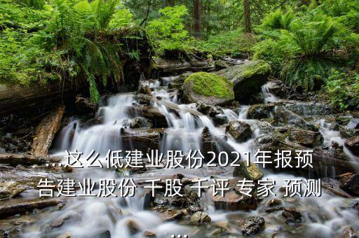 ...這么低建業(yè)股份2021年報預告建業(yè)股份 千股 千評 專家 預測...