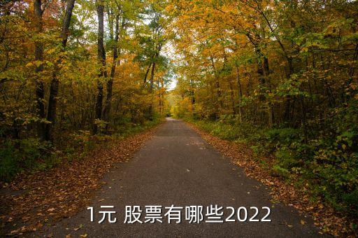 1元 股票有哪些2022