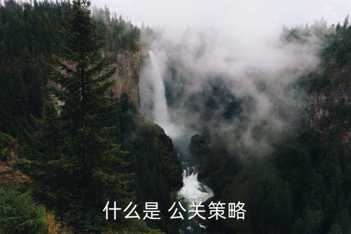 什么是 公關(guān)策略