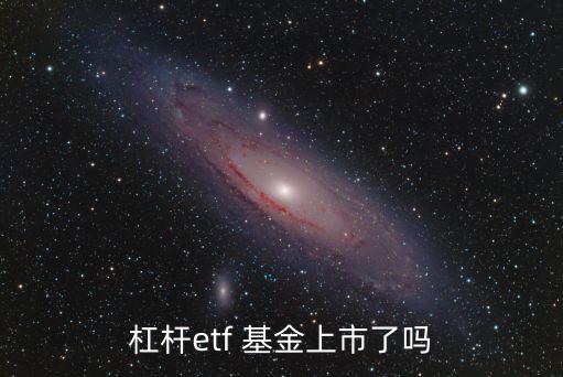 杠桿etf 基金上市了嗎