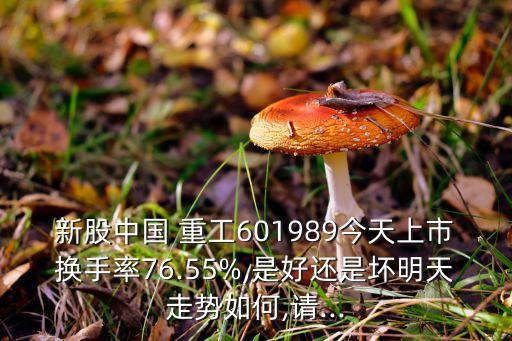 新股中國(guó) 重工601989今天上市換手率76.55%,是好還是壞明天走勢(shì)如何,請(qǐng)...