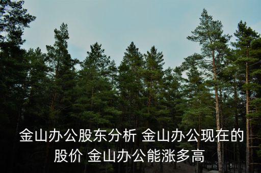  金山辦公股東分析 金山辦公現(xiàn)在的股價 金山辦公能漲多高