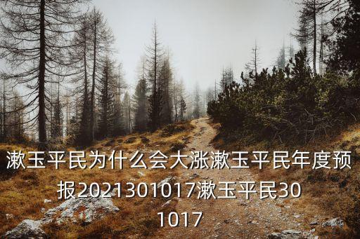 漱玉平民為什么會大漲漱玉平民年度預報2021301017漱玉平民301017