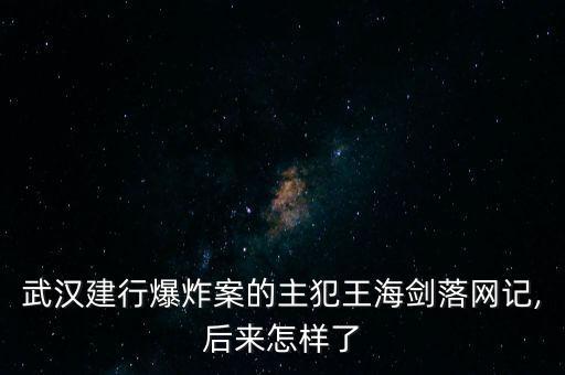 武漢建行爆炸案的主犯王海劍落網(wǎng)記,后來(lái)怎樣了