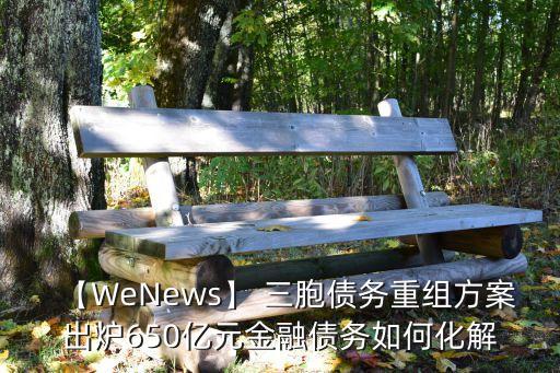 【W(wǎng)eNews】 三胞債務(wù)重組方案出爐650億元金融債務(wù)如何化解