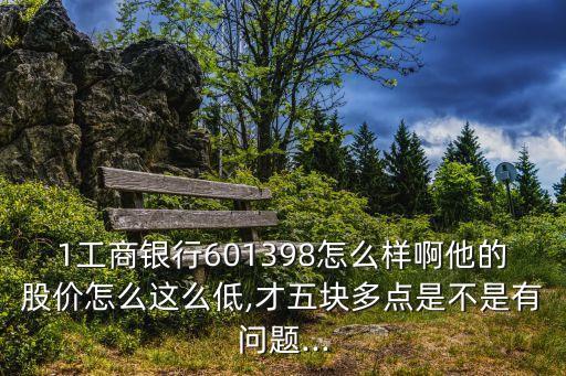 1工商銀行601398怎么樣啊他的股價(jià)怎么這么低,才五塊多點(diǎn)是不是有問(wèn)題...