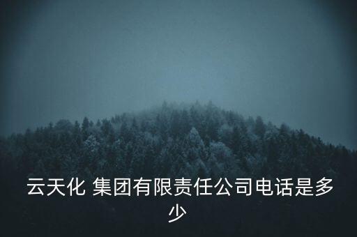  云天化 集團(tuán)有限責(zé)任公司電話是多少