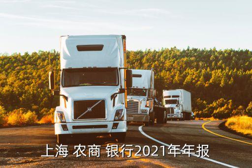 上海 農(nóng)商 銀行2021年年報