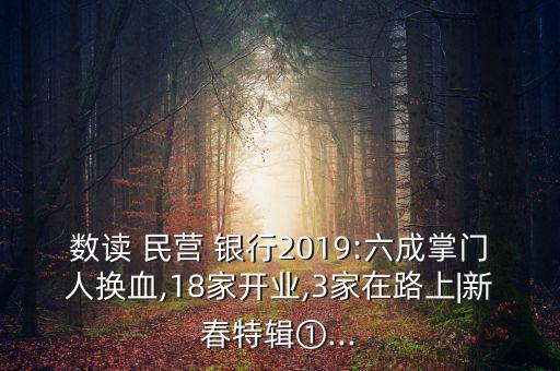 數(shù)讀 民營(yíng) 銀行2019:六成掌門人換血,18家開業(yè),3家在路上|新春特輯①...