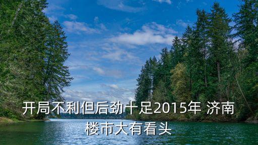 開局不利但后勁十足2015年 濟(jì)南樓市大有看頭