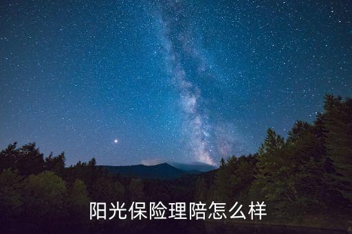  陽光保險(xiǎn)理陪怎么樣