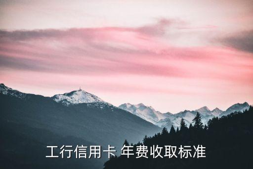 工行信用卡 年費收取標(biāo)準(zhǔn)