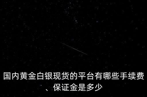 國內(nèi)黃金白銀現(xiàn)貨的平臺有哪些手續(xù)費、保證金是多少